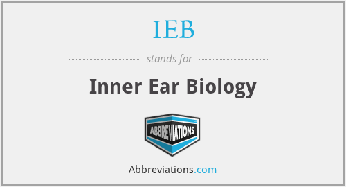 IEB - Inner Ear Biology