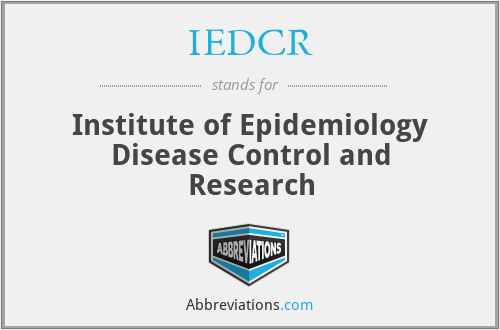 IEDCR - Institute of Epidemiology Disease Control and Research