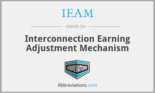 IEAM - Interconnection Earning Adjustment Mechanism
