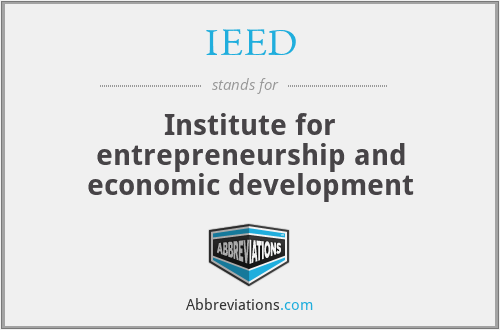IEED - Institute for entrepreneurship and economic development