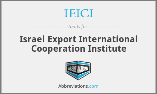 IEICI - Israel Export International Cooperation Institute