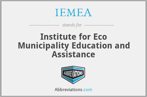 IEMEA - Institute for Eco Municipality Education and Assistance