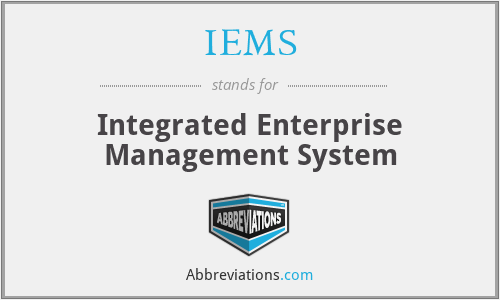 IEMS - Integrated Enterprise Management System