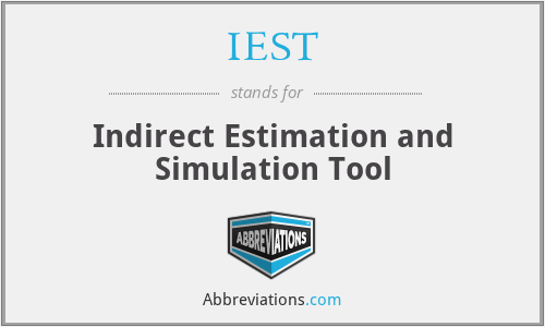 IEST - Indirect Estimation and Simulation Tool