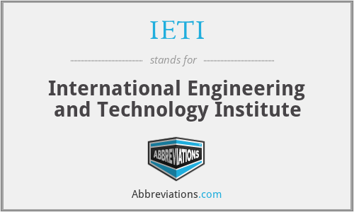 IETI - International Engineering and Technology Institute