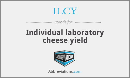 ILCY - Individual laboratory cheese yield