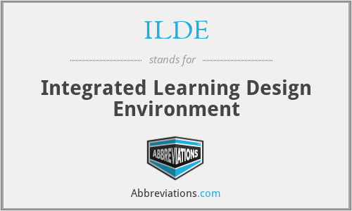 ILDE - Integrated Learning Design Environment