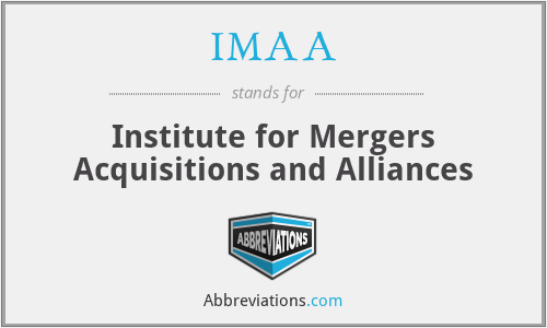 IMAA - Institute for Mergers Acquisitions and Alliances