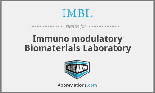IMBL - Immuno modulatory Biomaterials Laboratory