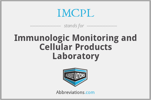 IMCPL - Immunologic Monitoring and Cellular Products Laboratory