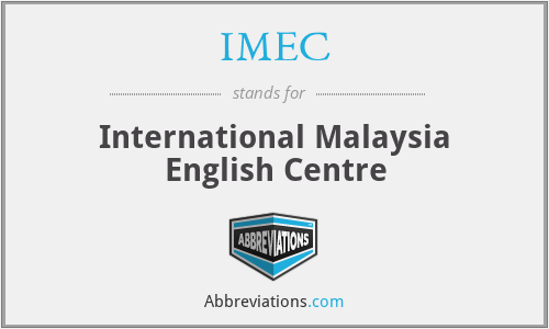 IMEC - International Malaysia English Centre