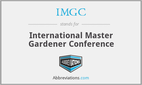 IMGC - International Master Gardener Conference
