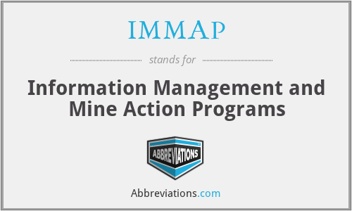 IMMAP - Information Management and Mine Action Programs