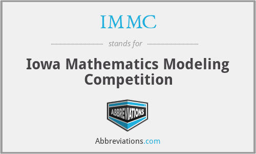 IMMC - Iowa Mathematics Modeling Competition