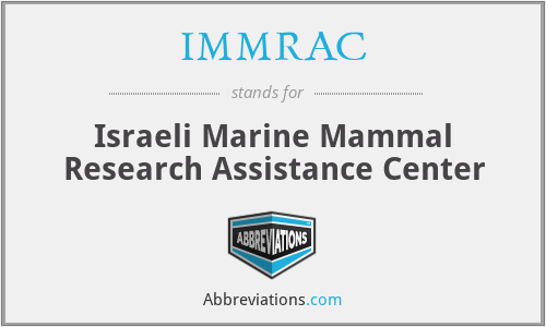IMMRAC - Israeli Marine Mammal Research Assistance Center