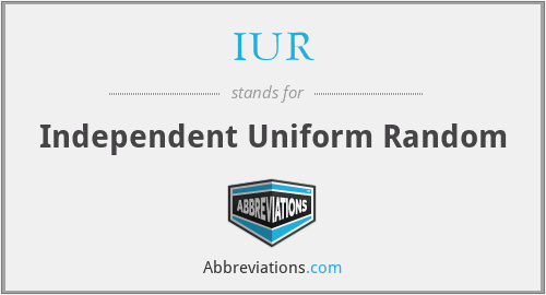 IUR - Independent Uniform Random