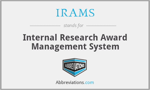 IRAMS - Internal Research Award Management System