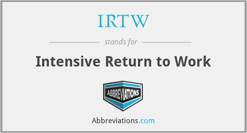 IRTW - Intensive Return to Work