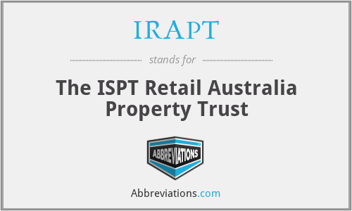 IRAPT - The ISPT Retail Australia Property Trust