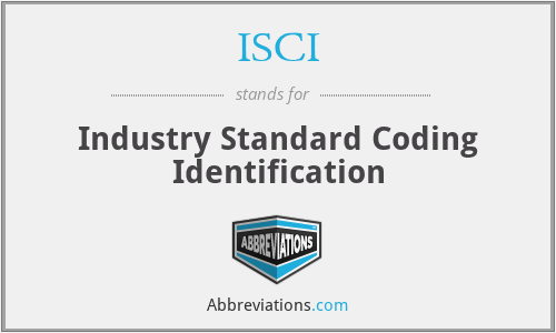 ISCI - Industry Standard Coding Identification