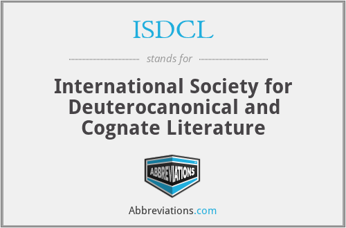 ISDCL - International Society for Deuterocanonical and Cognate Literature