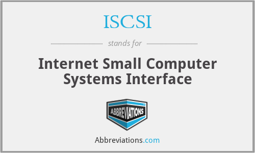 ISCSI - Internet Small Computer Systems Interface