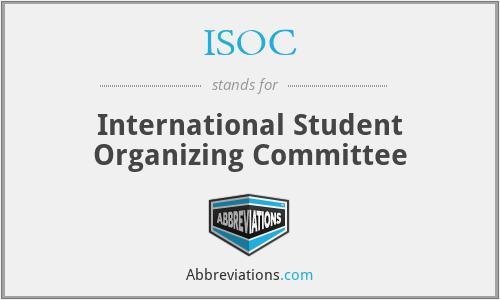 ISOC - International Student Organizing Committee