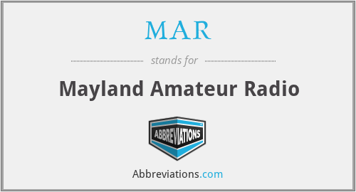 MAR - Mayland Amateur Radio