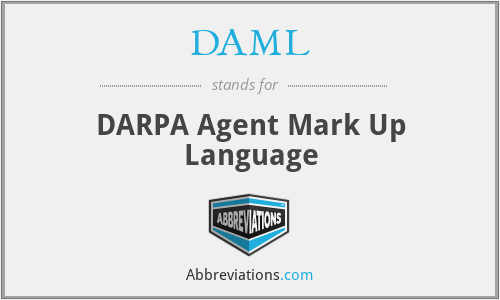 DAML - DARPA Agent Mark Up Language