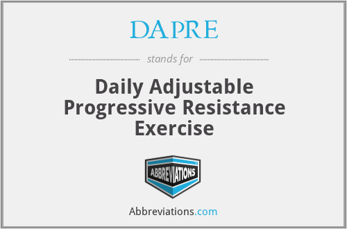 DAPRE - Daily Adjustable Progressive Resistance Exercise