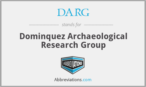 DARG - Dominquez Archaeological Research Group