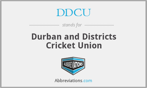 DDCU - Durban and Districts Cricket Union