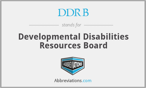 DDRB - Developmental Disabilities Resources Board