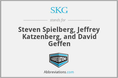 SKG - Steven Spielberg, Jeffrey Katzenberg, and David Geffen