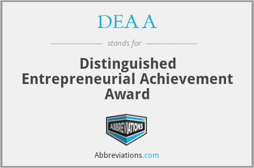 DEAA - Distinguished Entrepreneurial Achievement Award