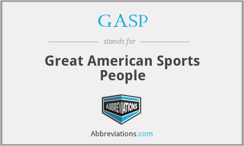 GASP - Great American Sports People