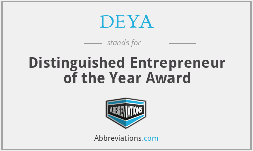 DEYA - Distinguished Entrepreneur of the Year Award