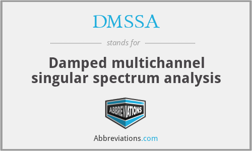 DMSSA - Damped multichannel singular spectrum analysis