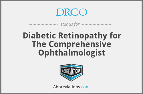 DRCO - Diabetic Retinopathy for The Comprehensive Ophthalmologist