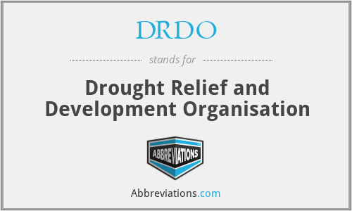 DRDO - Drought Relief and Development Organisation
