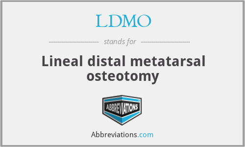 LDMO - Lineal distal metatarsal osteotomy