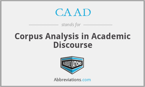 CAAD - Corpus Analysis in Academic Discourse