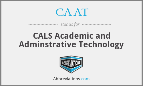 CAAT - CALS Academic and Adminstrative Technology