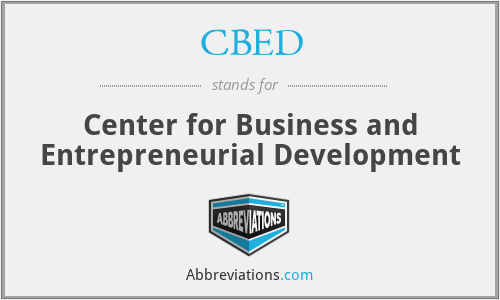 CBED - Center for Business and Entrepreneurial Development