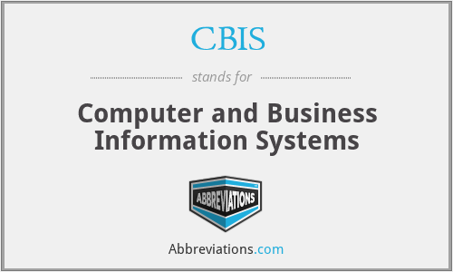 CBIS - Computer and Business Information Systems