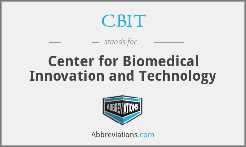 CBIT - Center for Biomedical Innovation and Technology