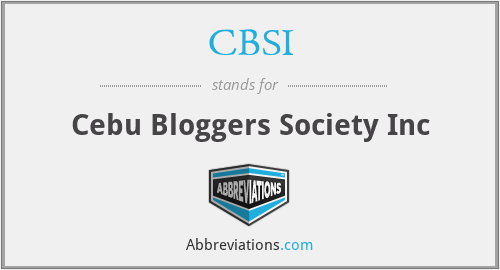 CBSI - Cebu Bloggers Society Inc
