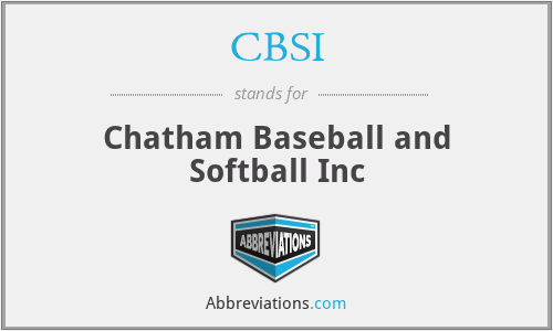 CBSI - Chatham Baseball and Softball Inc