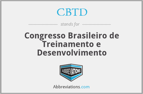 CBTD - Congresso Brasileiro de Treinamento e Desenvolvimento