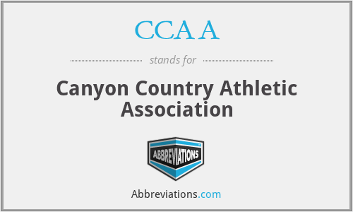 CCAA - Canyon Country Athletic Association